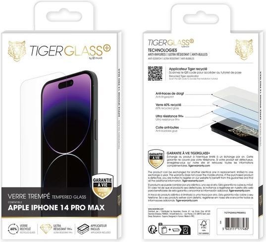 Image du produit Tiger Film de verre recyclé (1 pièce(s), Apple iPhone 14 Pro Max)