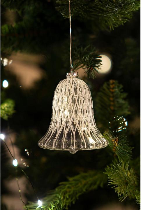 Actual product image Sirius LED tree ornament Luna bell, Ø 9 cm