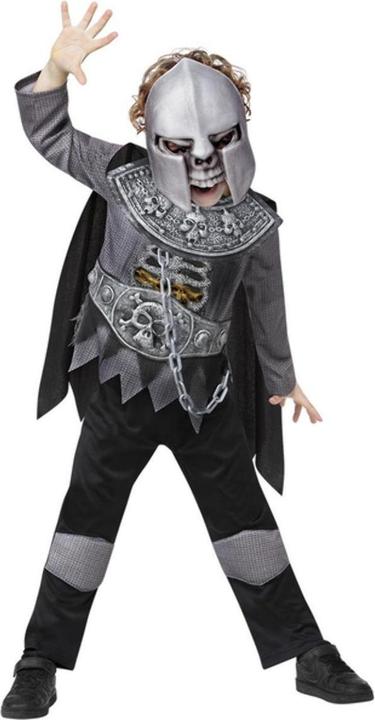 Actual product image Smiffys Childrens/Kids Deluxe Skeleton Knight Costume Set (146, 152)