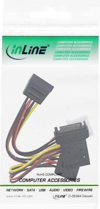 Actual product image InLine Molex - SATA x4, 0.15 m, multi-coloured (29682)