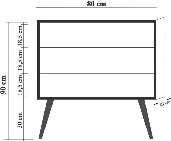 Immagine prodotto Homitis Ridge (80 x 40 x 89 cm)