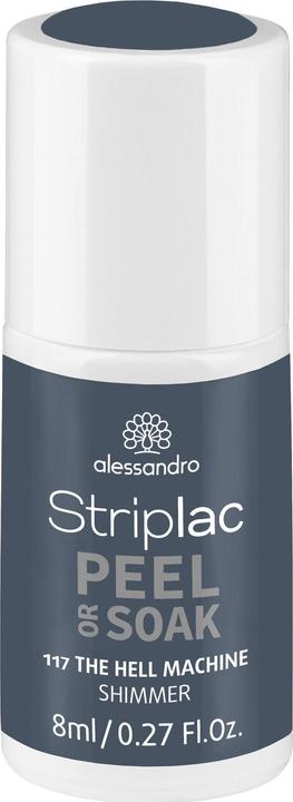 Alessandro Striplac Peel or Soak The Hell Machine 8 ml (Grau, Abziehbarer Nagellack)