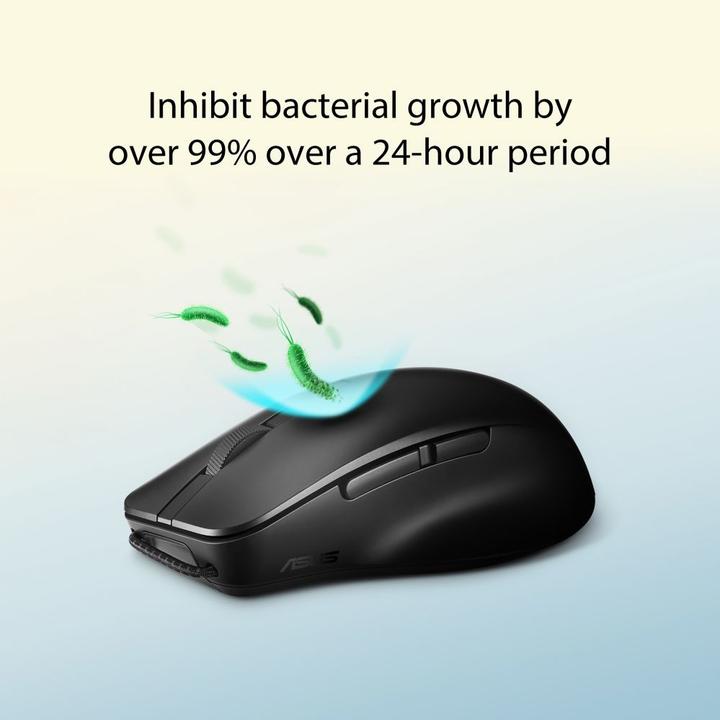 Image du produit ASUS MD200 /BK souris ambidextre RF sans fil + Bluetooth optique 4200 DPI (Sans fil)