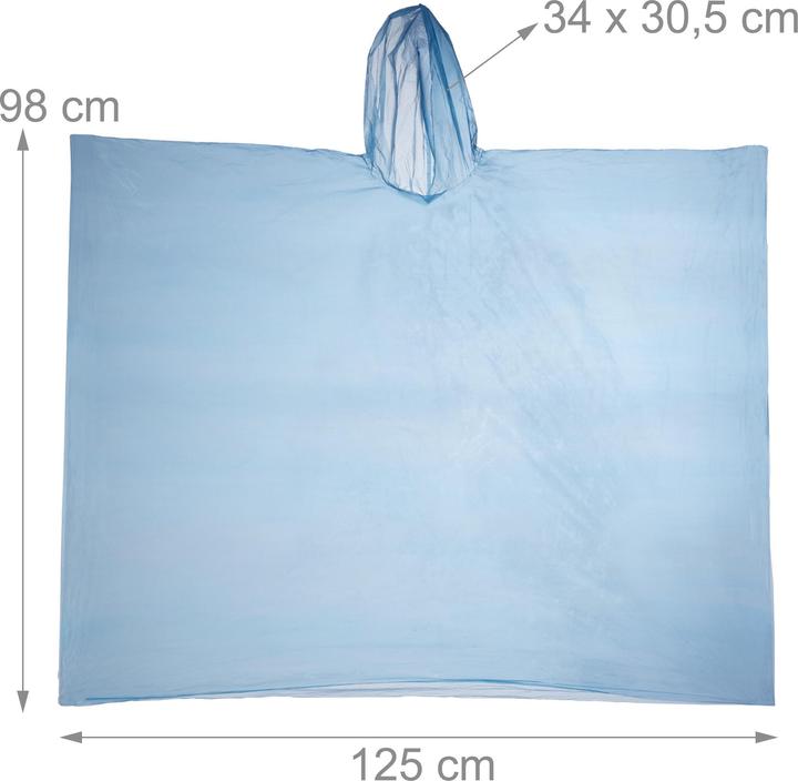Produktbild Relaxdays Regenponcho (One Size)