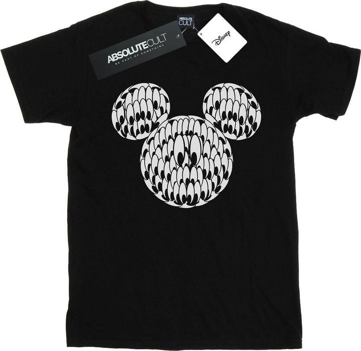 Actual product image Disney Womens/Ladies Mickey Mouse Head Of Eyes Cotton Boyfriend T-Shirt (XL)