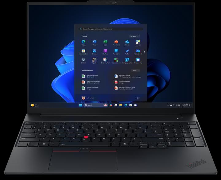 Produktbild Lenovo ThinkPad E16 G3, IntelŽ Core Ultra 5 22 (16", Intel Core Ultra 5 225U, 16 GB, 512 GB, DE)
