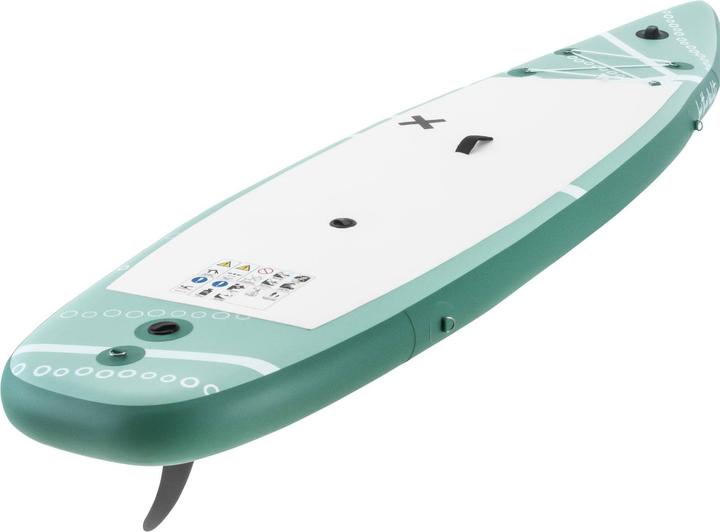 Actual product image Gymrex Inflatable paddle board - inflatable - 125 kg - green - double chamber - 329 x 78 x 38.5 cm (10'5")
