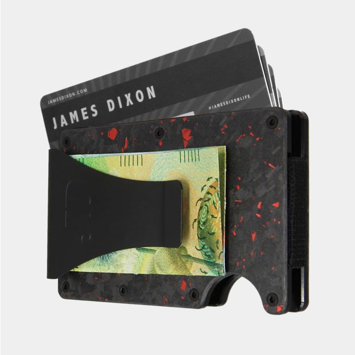Immagine prodotto James Dixon Carbonio forgiato - Nero opaco rosso - Fermasoldi