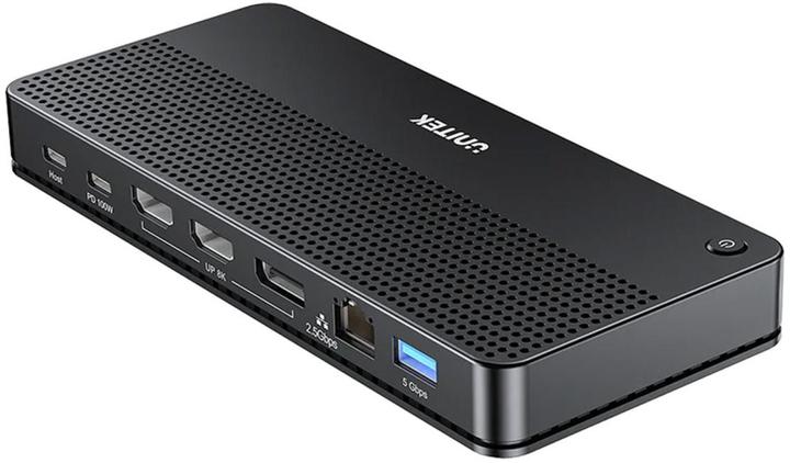 Actual product image Unitek D1104A01 13in1 MST HDMI DP 8K PD 100W Docking station (USB-C)