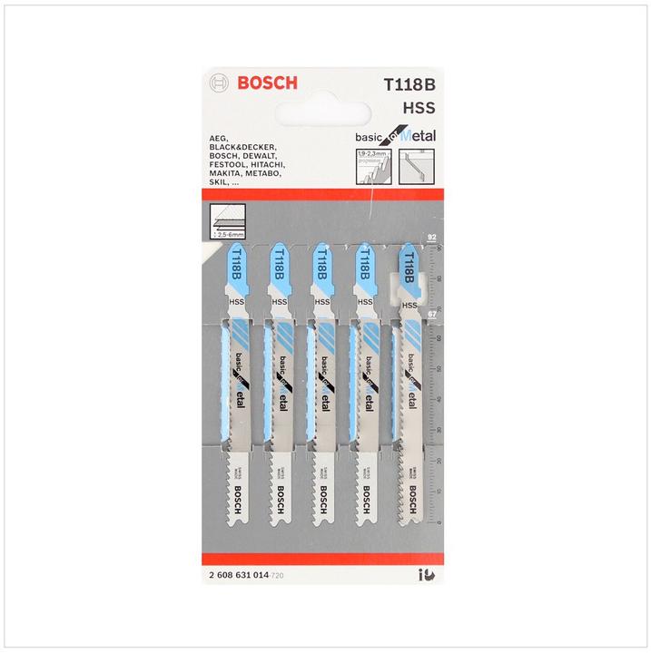 Actual product image Bosch Professional Zubehör T 118 B Basic for Metal