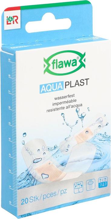 Image du produit Flawa Aqua Plast pansements adhésifs résistants à l'eau 2 tailles 20 pces (20 x)
