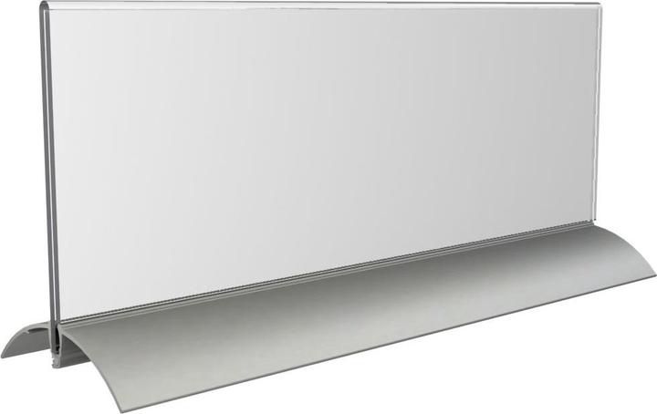 Actual product image Europel Table name plate, 105 x 297 mm, aluminium base