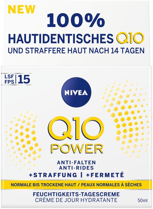Image du produit NIVEA Q10 Power Crème de jour anti-rides raffermissante (50 ml, Crème de jour, SPF 15)