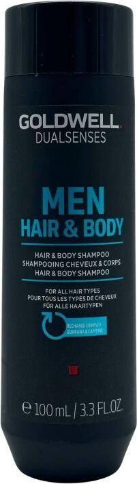 Image du produit Goldwell Men's Dualsenses Hair & Body Shampooing pour tous types de cheveux 100ml (100 ml, Shampoing liquide)