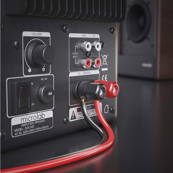 Actual product image Delock sonero speaker cable, 2x4.0mm², CCA, red, black, 10m ring *RoHS compliant*. (10 m, 4 mm²)