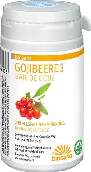 Immagine prodotto Biosana Bacche di Goji più 4g (70 Pezzo/i, Pillole, 280 g)