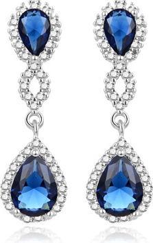 Actual product image Beneto Impressive silver earrings à la Duchess Kate AGUP2149L