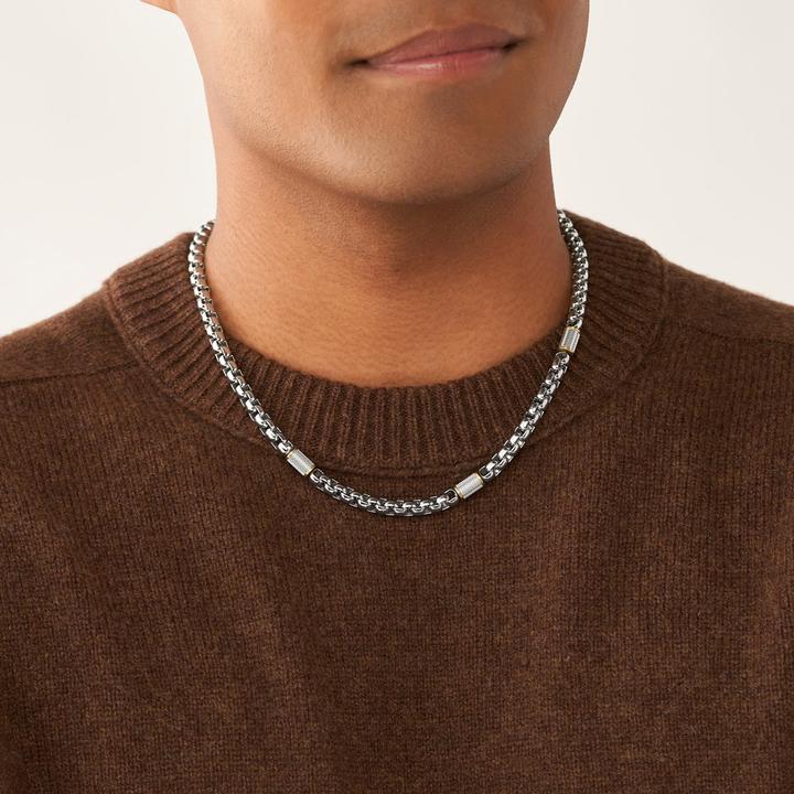 Actual product image Fossil Jewelry Necklace (Stainless steel, 45 - 50 cm)