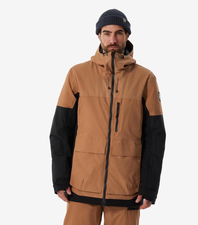 Immagine prodotto Dreamscape Giacca da snowboard da uomo - SNB 500 Ziprotec camel/nero (XXL)
