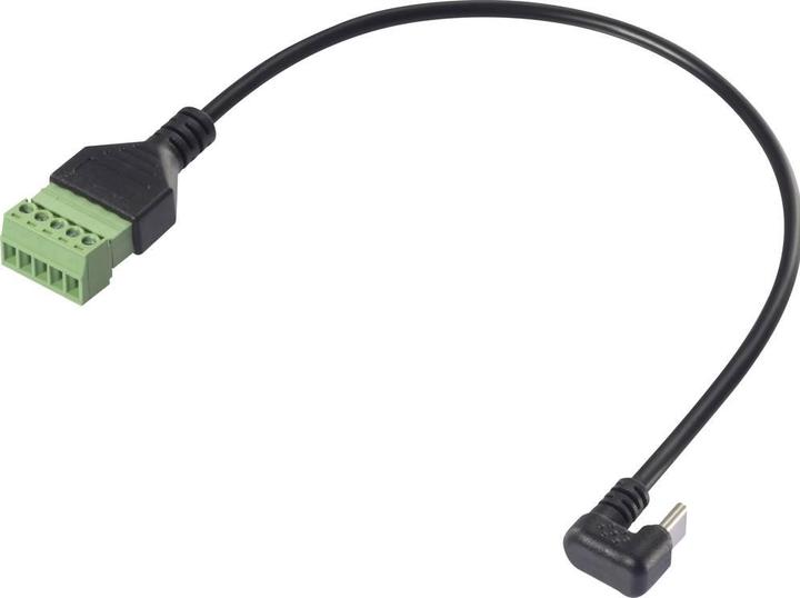 Image du produit Renkforce Fiche USB 3.1 type C mâle coudée sur 5 pôles Connecteur (0.30 m)