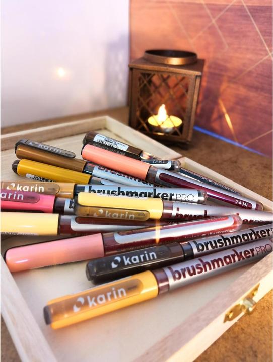 Image du produit Karin PRO - Marqueur à brosse (Multicolore, 12 x)