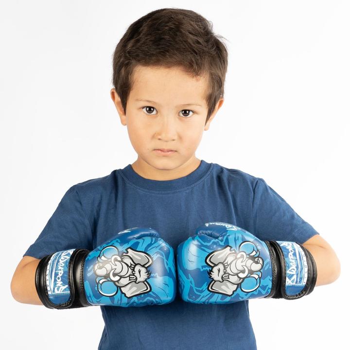 Actual product image 8Weapons 8 WEAPONS Kids Boxing Glove - Jipe blue 6 Oz (6 OZ)