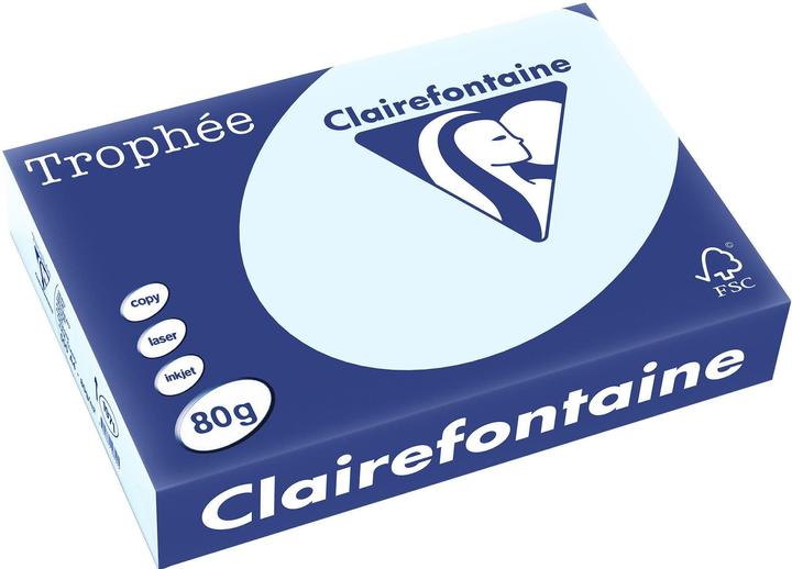 Produktbild Clairefontaine Kopierpapier Trophée A4, 80 g/m², Pastellblau, 500 Blatt (80 g/m²)