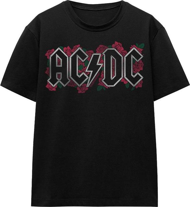 Actual product image AC/DC Unisex Adult Roses Logo T-Shirt (M)