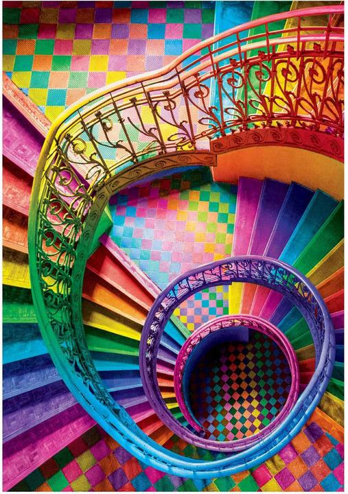 Image du produit Clementoni Puzzle Colorboom Escalier, 500 pièces (500 pièces)
