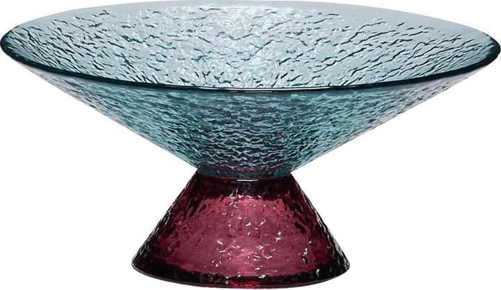 Actual product image Hübsch Bonbon Glass Bowl Medium Blue/Red (8 x 8 x 7 cm)