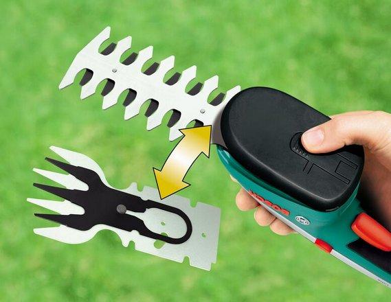 Immagine prodotto Bosch Home & Garden Set di cesoie per arbusti ed erba a batteria Isio