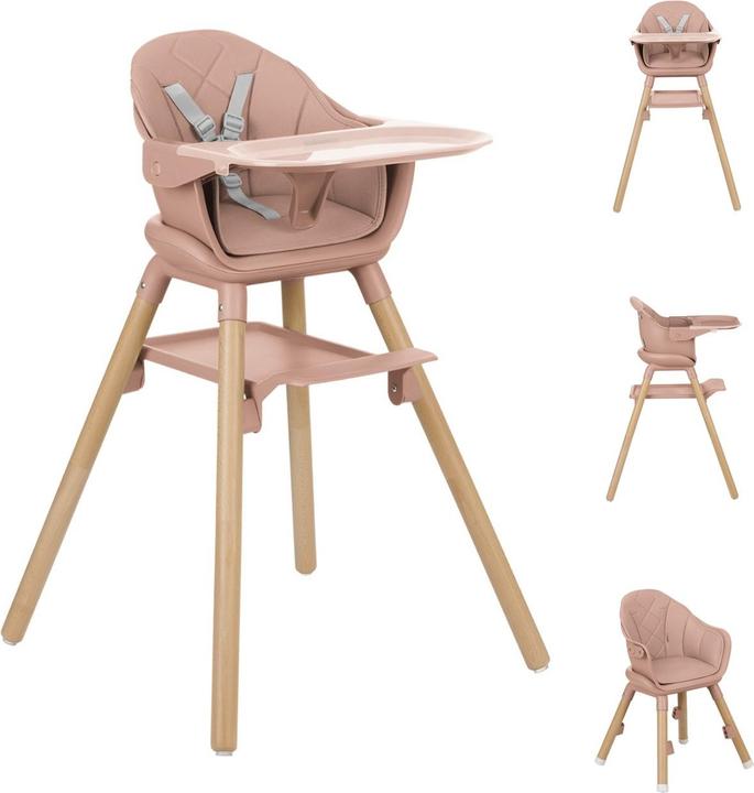 Produktbild Kikkaboo Kinderhochstuhl Woody 2 in 1 (Hochstuhl)