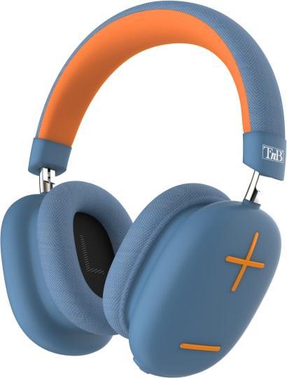 Produktbild T'nB Casque Micro Bluetooth Bounce (Bleu/Orange) (ANC, 50 h, Kabellos)