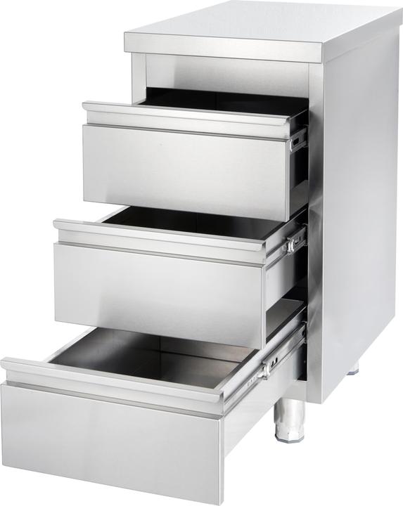 Actual product image Gastro Hero Stainless steel drawer cabinet BASIC er unit