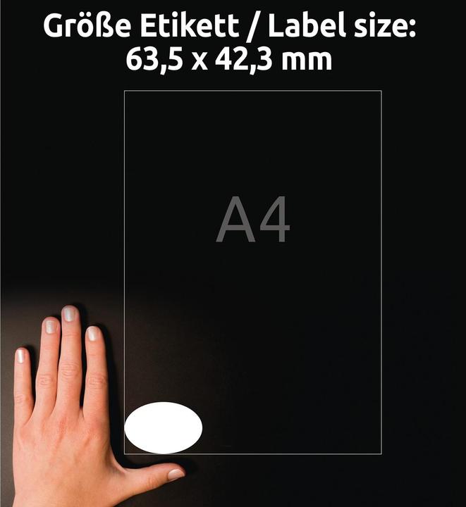 Produktbild Avery Ovale Etiketten, ablösbar