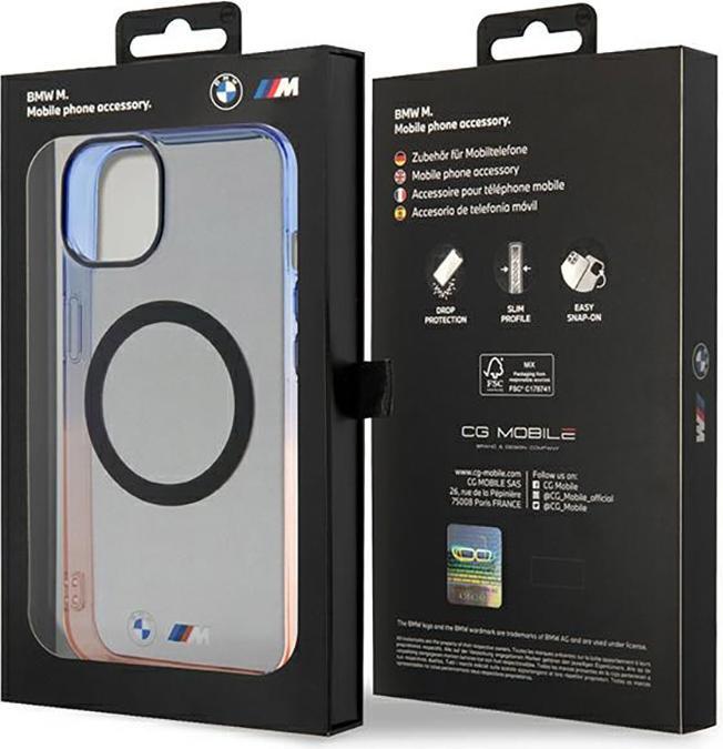 Produktbild BMW Etui BMHMP14MHTGE iPhone 14 Plus 6.7" szary/grey hardcase Gradient Bumper MagSafe (Apple iPhone 14 Plus)