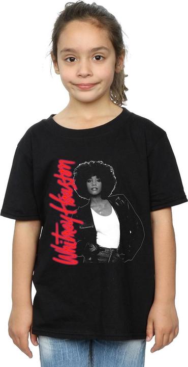 Actual product image Whitney Houston Girls Whitney Pose Cotton T-Shirt (116)