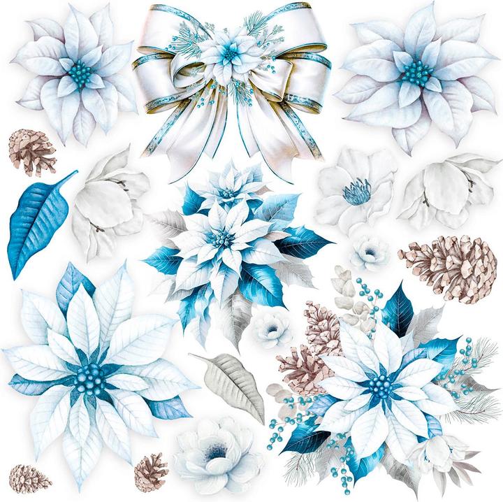 Immagine prodotto Ciao Bella Carta pergamena "Eleganza del blu", 15 x 15 cm, 6 fogli (90 g/m², 6 x)