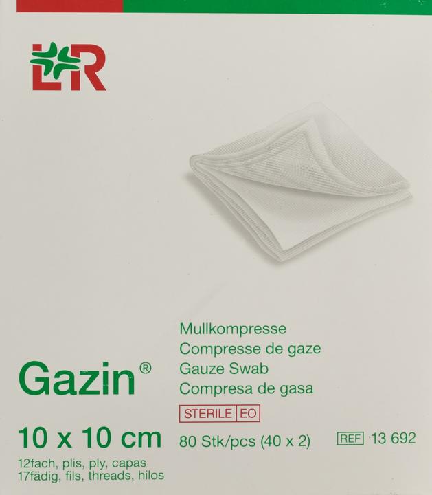 Produktbild Gazin Mullkompressen 10x10cm 12fach steril