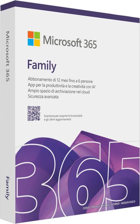 Produktbild Microsoft 365 Family (6 User, 12 Monate)