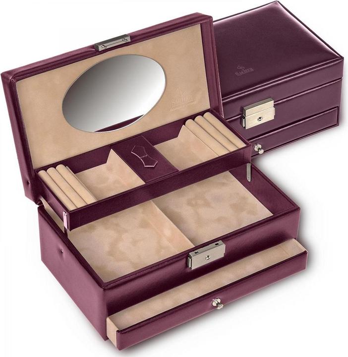 Sacher 35.107.010143 - Schmuckkassette Hanna new classic bordeaux Leder