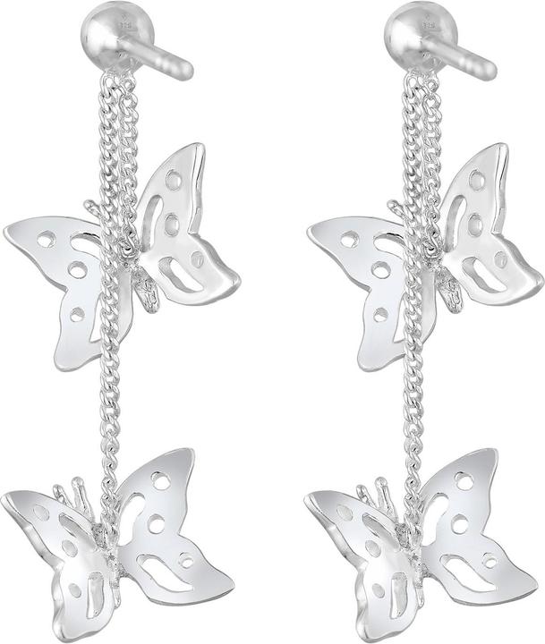 Immagine prodotto Elli Orecchini Farfalla Natura Cristalli Argento (Argento 925, Cristallo di vetro)