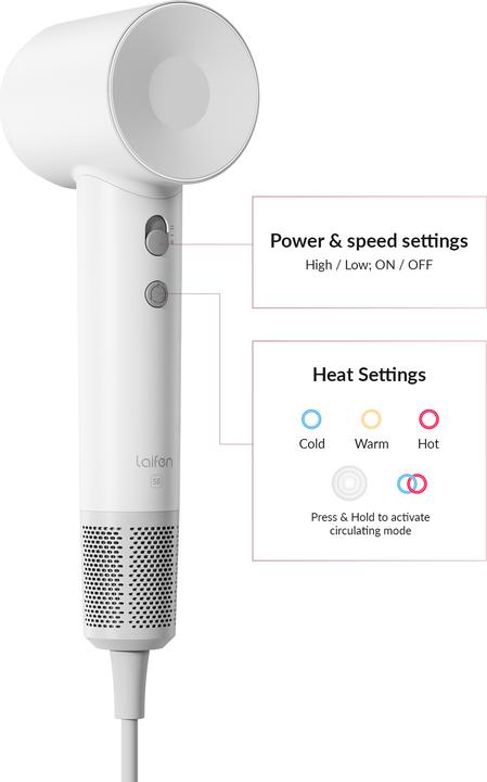 Actual product image Laifen SE Special WHI - 3 Aufsätze