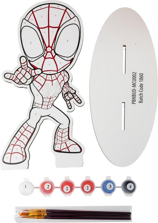 Actual product image Craft Buddy Spiderman XL Buddy, Paint By Numbers Kit