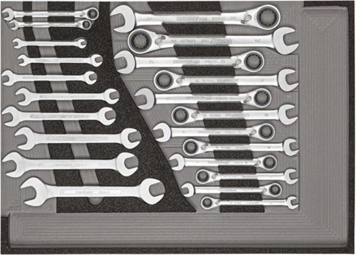 Actual product image Gedore red R21560005 Tool set in workshop trolley MECHANIC black 129 pieces (129 x)