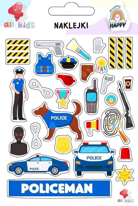 Produktbild All4Kids Polizeiaufkleber für Kinder