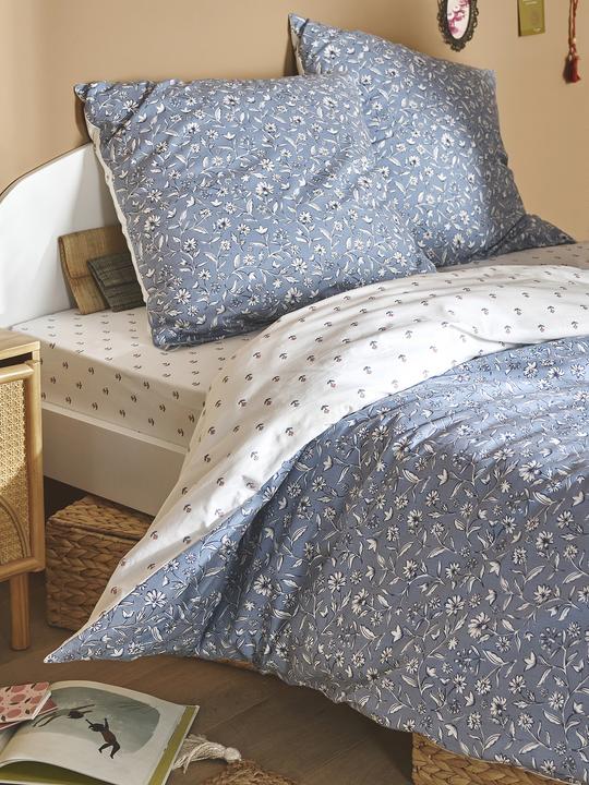 Actual product image Vertbaudet Reversible children's bed linen set INDIA FLOWER with recycled cotton