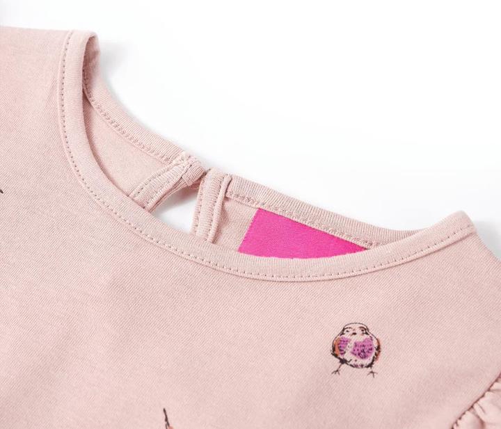 Produktbild VidaXL Kinder-Langarmshirt Rosa 140,Material: 100 % Baumwolle,Farbe (140)