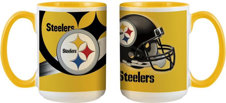 Actual product image The Memory Company Pittsburgh Steelers 3D Inner Color Mug (445 ml, 1 x)