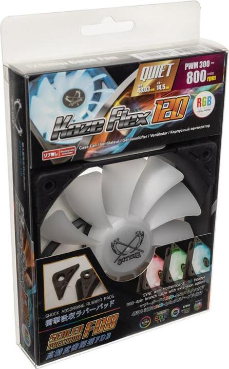 Actual product image Scythe Kaze Flex RGB PWM fan, 300-800 rpm (120 mm, 1 x)